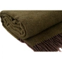 Плед Ardesto Leonardo Doubleface 100% вовна 140x200 см хакі-шоколад (ART0402LD) - зменшене зображення 11