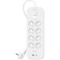 Мережевий фільтр живлення Belkin 8хТипE, 16А, USB-A/USB-C 18Вт, 2м (SRB003CA2M) - зменшене зображення 1
