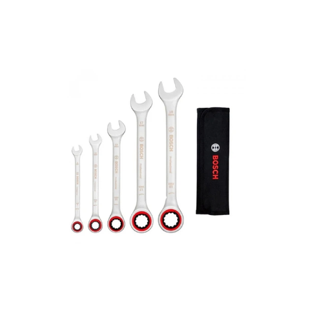 Ключ Bosch комбінований, набір 5шт, 8,10,13,17,19мм (1.600.A02.Z3D) - picture 2