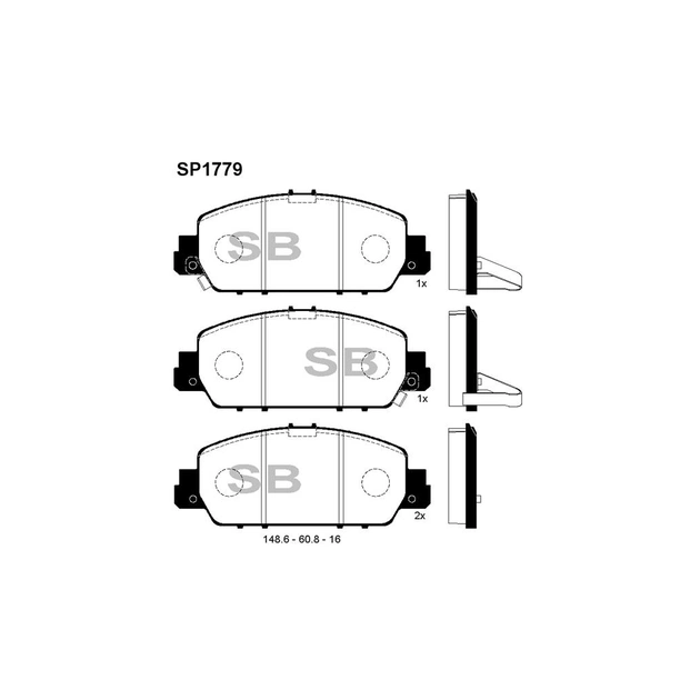 Тормозные колодки HI-Q SP1779 - изображение 1