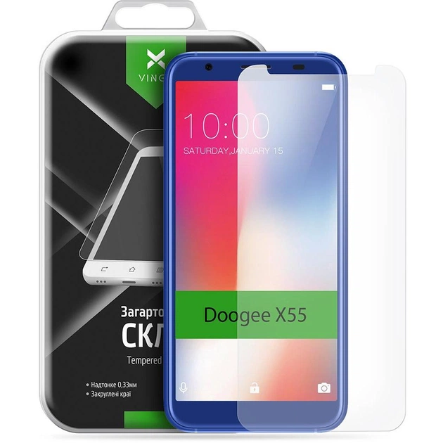 Скло захисне Vinga для Doogee X55 (VTPGS-DX55) - зображення 1