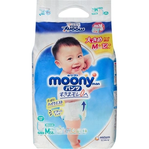 Підгузки Moony трусики M 6-12 кг 58 шт. (4903111248292) зображення 1
