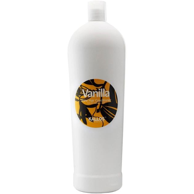 Кондиціонер для волосся Kallos Cosmetics Vanilla Shine Hair для сухого та тьмяного волосся 1000 мл (5998889505936) - зображення 1