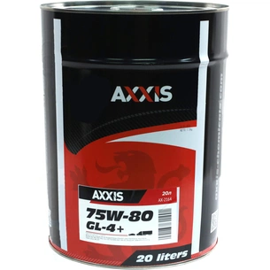 Трансмісійна олива AXXIS 75W-80 GL-4+ 20л (AX-2164) зображення 1