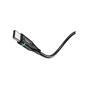 Дата кабель USB 2.0 AM to USB-C 1.2m 3A nylon aluminum with light indicator U93 black HOCO (6931474732170) - зменшене зображення 3