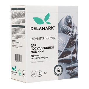 Порошок для миття посуду в посудомийці DeLaMark 1 кг (4820152330376) зображення 1