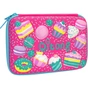 Пенал Cool For School з тисненням 1 відділення Фуксія (QT-3993-Rosered) - зменшене зображення 1