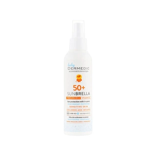 Засіб від засмаги Dermedic Sunbrella Baby Сонцезахисний молочко-спрей для дітей SPF50+ 150 мл (5901643174873) зображення 1