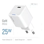 Зарядний пристрій ColorWay GaN Mini 25W PD Port PPS USB-C white (CW-CHS052PD-WT) - уменьшенное изображение 6