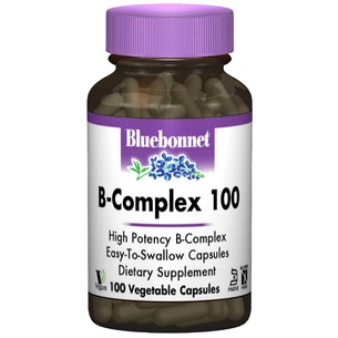 Вітамін Bluebonnet Nutrition В-Комплекс 100, 100 гелевих капсул (BLB-00418) зображення 1