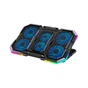 Підставка до ноутбука IceCoorel 14-18", 4*95mm 1200 RPM + 2*70mm 2500 RPM, 2*USB, 400x260x30mm, RGB (N6) - зменшене зображення 1