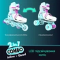 Роликові ковзани Neon Сombo Turquoise розмір 34-37 (NT10T4) - зменшене зображення 6