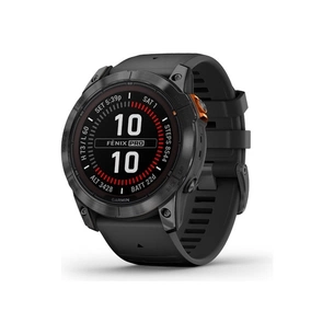 Смарт-годинник Garmin fenix 7X Pro Sol, Slate Gray Stl w/ Black Bnd, GPS (010-02778-01) зображення 1