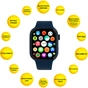 Смарт-годинник AURA X1 Pro 44mm Blue (SWAX144BL) - зменшене зображення 4