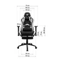 Крісло ігрове GT Racer X-2534-F Gray/Black Suede (X-2534-F Fabric Gray/Black Suede) - уменьшенное изображение 11