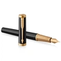 Ручка пір'яна Parker INGENUITY Black Lacquer GT FP F (60 011) - зменшене зображення 3