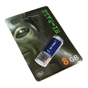 USB флеш накопичувач Hi-Rali 8GB Rocket Series Blue USB 2.0 (HI-8GBVCBL) зображення 1