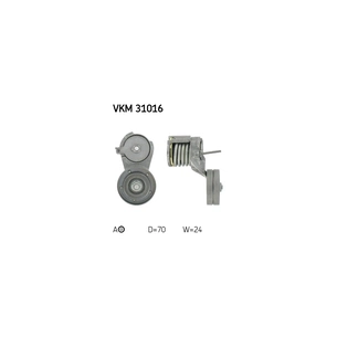 Натягувач ременя з роликом SKF VKM 31016 зображення 1