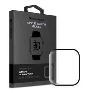 Скло захисне Armorstandart Supreme Black Icon Apple Watch Series 6/5/4/SE 44 mm (ARM77083) зображення 1