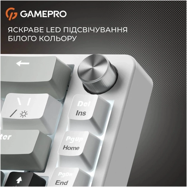 Клавіатура GamePro Genesis Silverlight MK116 USB UA Grey (MK116) - зображення 8