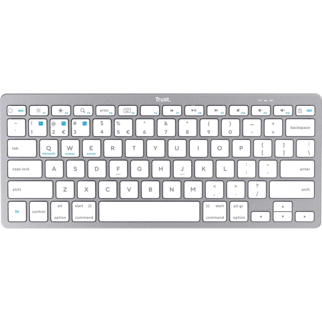 Клавіатура Trust Basics Bluetooth UA White (25486) - изображение 1