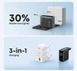 Мережевий зарядний пристрій Anker GaN Charger 100W, 2xUSB-C, 1xUSB-A, Display Dark Gray (B121BGZ1) + кабель USB Type-C - уменьшенное изображение 2