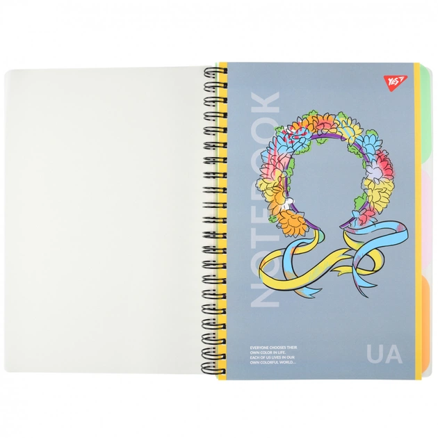 Блокнот Yes А4 Notebook UA 144 аркуша пластикова обкладинка (681943) - зображення 1