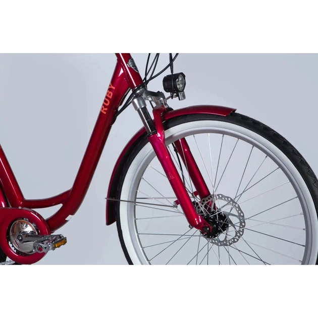 Електровелосипед Dorozhnik 26" eRUBY DD FR рама-17" 36B 13А*г 500Вт 2026 бордовий (ELB-D-26-301) - picture 4
