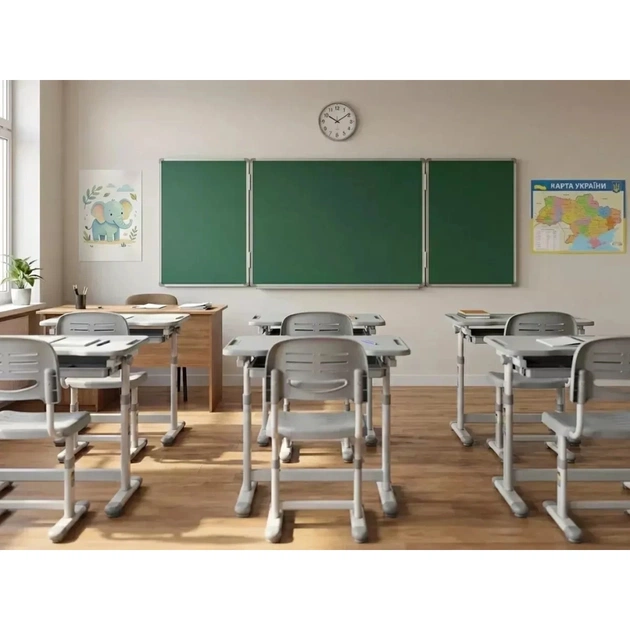 Шкільна дошка Sector офісна, комбінована, магнітна, крейдяно-маркерна 300 х 100 см (КМ3010) - picture 7