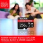 Карта пам'яті SanDisk 256GB microSDXC class 10 UHS-I U3 A1 Express (SDSQXFN-256G-GN4NN) - зменшене зображення 3