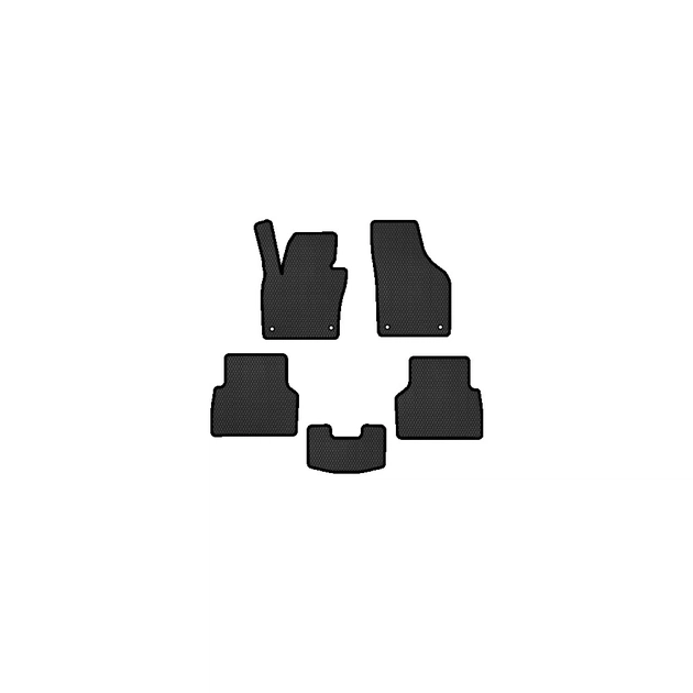 Коврик в салон EVAtech Volkswagen Tiguan (NF) AT 2007-2018 1 поколі (VW32872CR5AV4RBB) - изображение 1