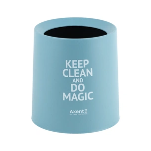 Кошик для паперів Axent Настільний контейнер для сміття, круглий, блакитний (2131-07-A) зображення 1
