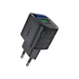 Зарядное устройство Acefast 1xUSB-C + 1xUSB 35W GaN with digital display black (6974316284468) - уменьшенное изображение 1
