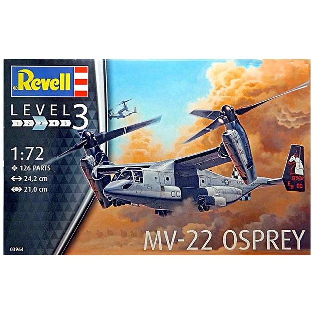 Збірна модель Revell Конвертоплан MV-22 Osprey 1:72 (3964) - зображення 1