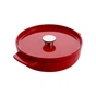 Сотейник KitchenAid Cast Iron чавунний з кришкою, 26 см, 2,77 л, червоний (CC009009-001) - зменшене зображення 1