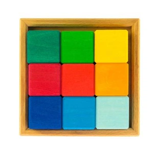 Конструктор Nic дерев'яний Різнокольоровий кубик (NIC523348) зображення 1