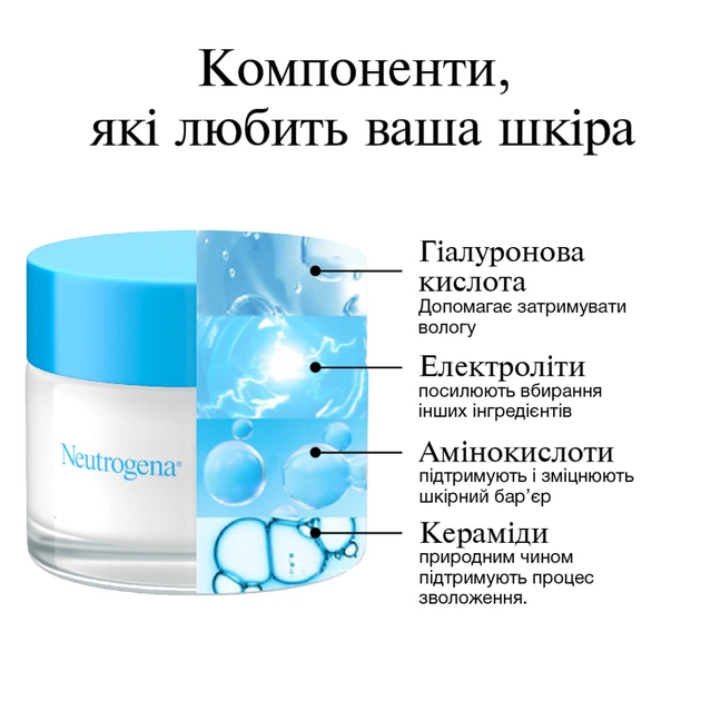 Крем для обличчя Neutrogena Hydro Boost Зволожувальний гель-крем Для сухої шкіри 50 мл (3574661533544) - picture 9