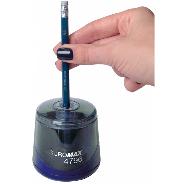 Точилка Buromax автоматична з контейнером Синя (BM.4796) - изображение 3
