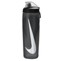 Пляшка для води Nike Refuel Bottle Locking Lid 24 OZ антрацит, чорний, сріблястий 709 мл N.100.7668.054.24 (887791747556) - зменшене зображення 1