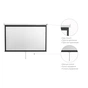 Проекційний екран 2E настінний з механізмом повернення 16:9, 90" (0016990M) - зменшене зображення 2