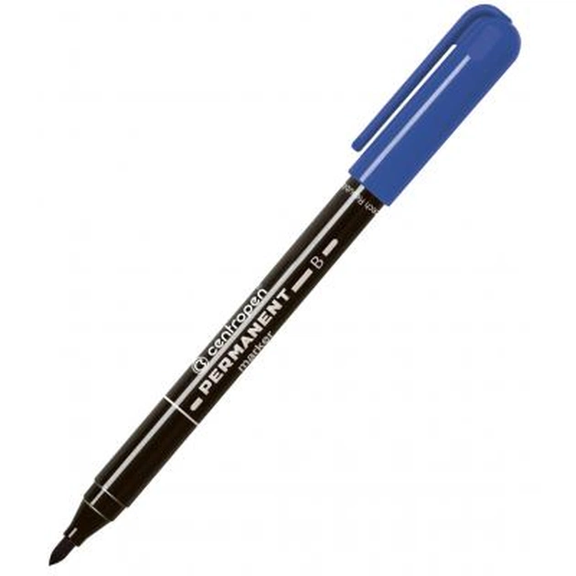 Маркер Centropen Permanent 2836 2 мм blue (2836/03) - зображення 1