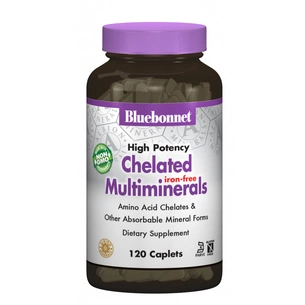 Вітамінно-мінеральний комплекс Bluebonnet Nutrition Взаємодіючі Мінерали без Заліза, Albion, 120 капсул (BLB-00208) зображення 1