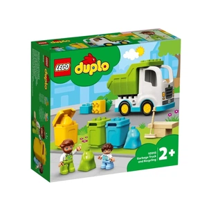 Конструктор LEGO Duplo Сміттєвоз і контейнери для роздільного збору сміття (10945) зображення 1