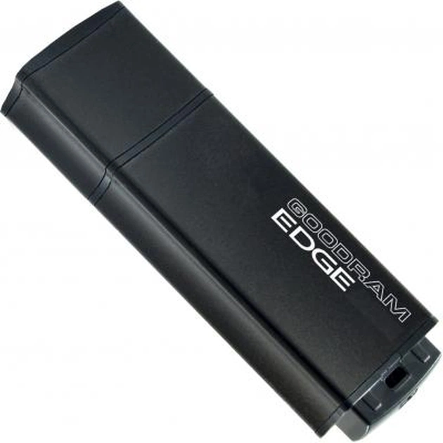 USB флеш накопичувач Goodram 128GB Edge Black USB 2.0 (PD128GH2GREGKR9) - зображення 1