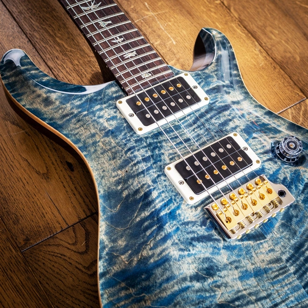 Электрогитара PRS Custom 24 10 Top Faded Whale Blue - изображение 8