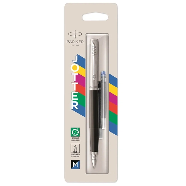 Ручка перьевая Parker JOTTER 17 Original Black CT FP M блистер (15 616) - изображение 1