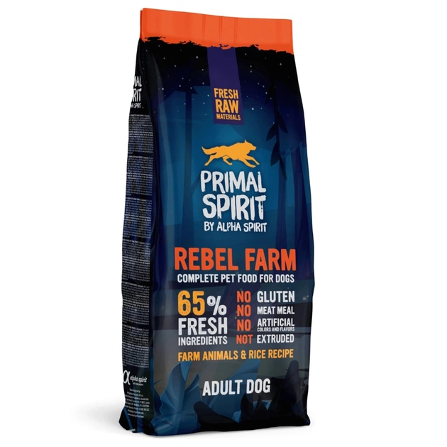Сухий корм для собак Alpha Spirit Primal Rebel Fram 12 кг (8436586310837) - зображення 1
