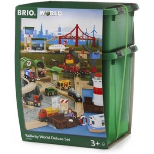 Залізниця Brio World Делюкс Місто. Аеропорт, гавань, ферма, автостанція (33766) зображення 1