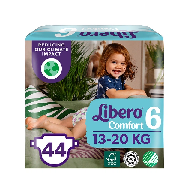 Підгузки Libero Comfort 6 13-20 кг 44 шт (7322541083926) - изображение 1