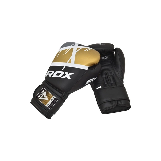Боксерські рукавички RDX F7 Ego Black Golden 12 унцій (BGR-F7BGL-12oz) - picture 4